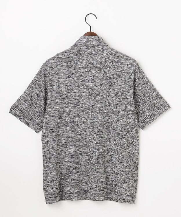 JOSEPH ABBOUD MOUNTAIN 【ゆったりシルエット】ランダムスラブリップ アウトドアポロシャツ グレー系