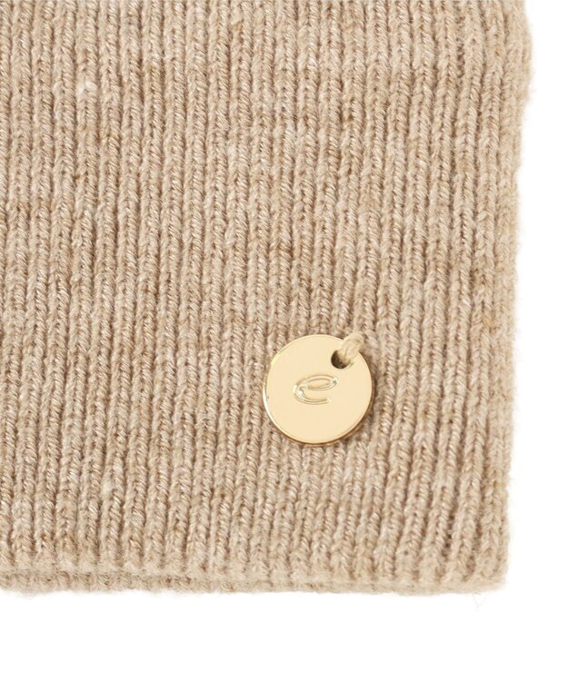 earth music&ecology リブニットターバン Beige