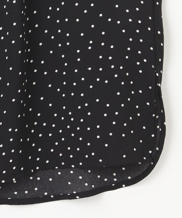 ANY SIS 【洗える】ドルマンスリーブ ブラウス ブラックドット