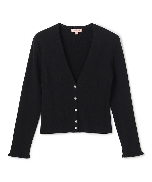 TOCCA 【星風まどかコラボ】STELLA BREEZE KNIT カーディガン ブラック系