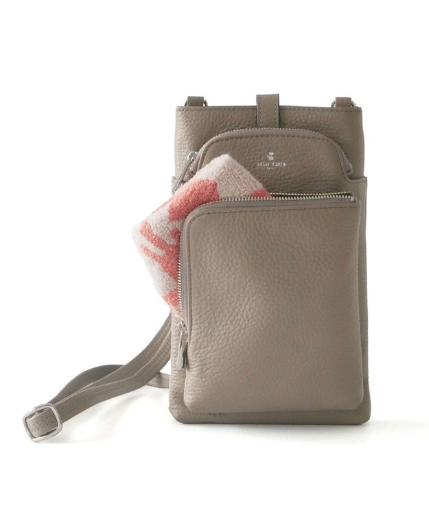 PELLE BORSA スリムポシェット Comfy 6701 トープ