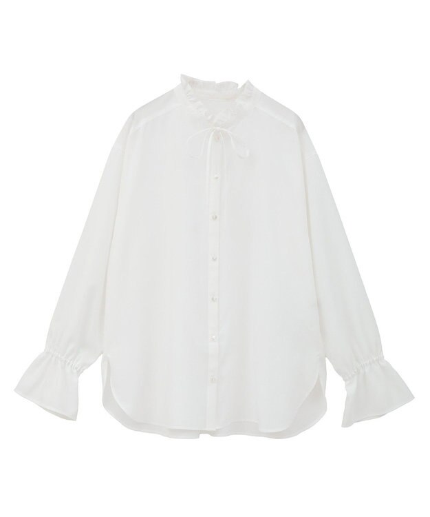 Green Parks フリルカラーインナーシャツ Off White