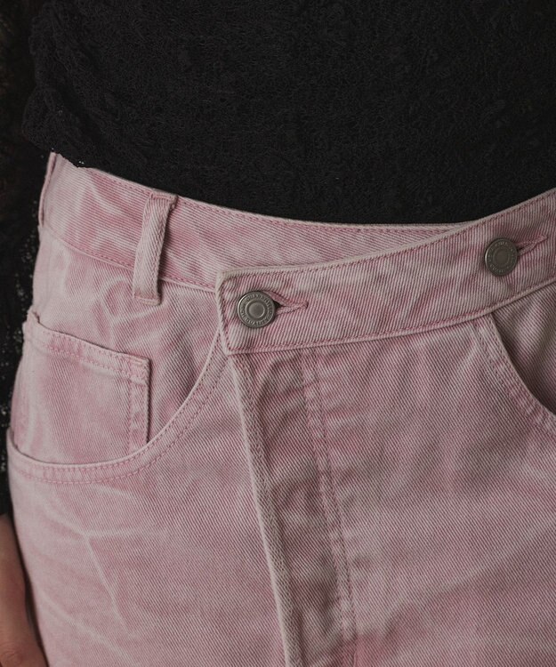 GRACE CONTINENTAL ピグメントタイトスカート ピンク