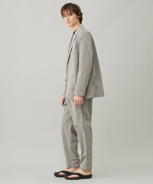 UNFILO MENS 耐久撥水 ライトテーパードパンツ モカ