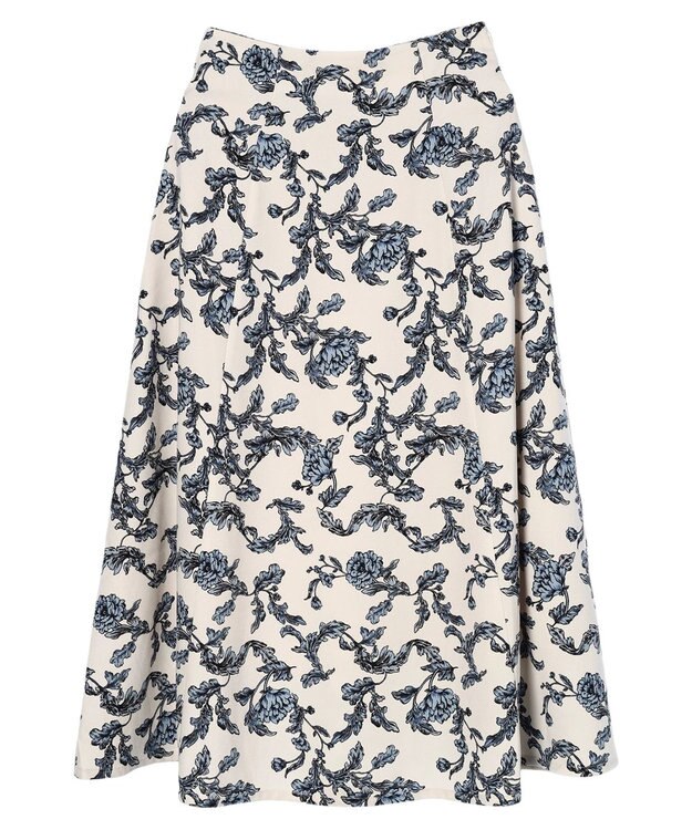 earth music&ecology バックレースアップスカート Ecru