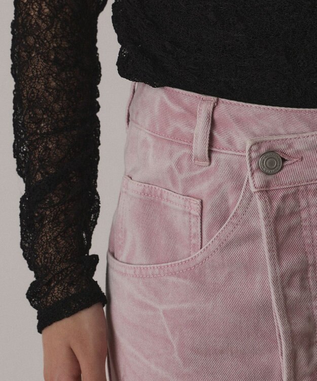 GRACE CONTINENTAL ピグメントタイトスカート ピンク