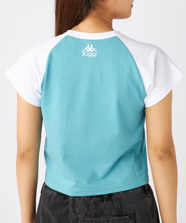 OP／FILA 【Kappa】ショート丈 ラグランミニTシャツ ライトブルー