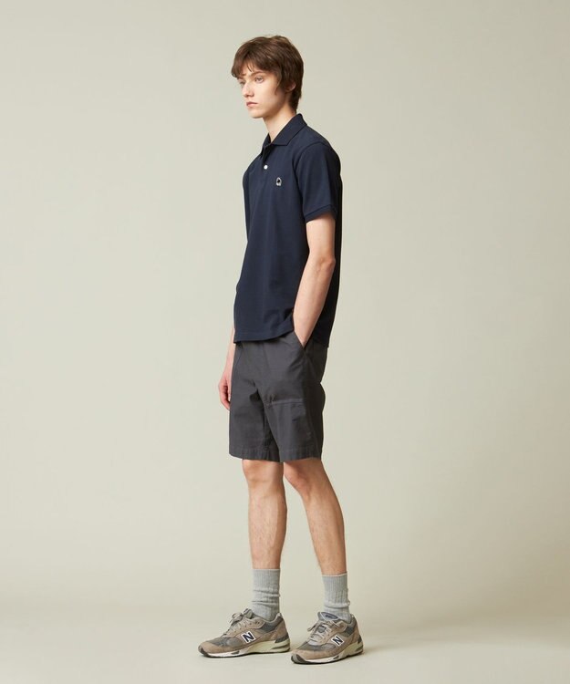 J.PRESS MEN 【大人気 / 10色展開】バックブル カノコレジメン ポロシャツ ネイビー系