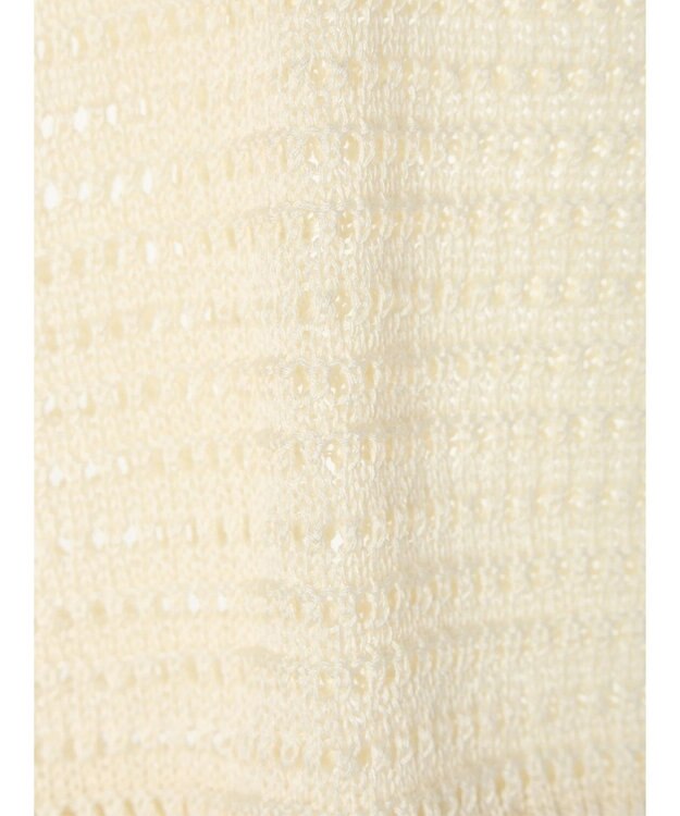 Green Parks クロシェ風セーラーカラーニット Off White