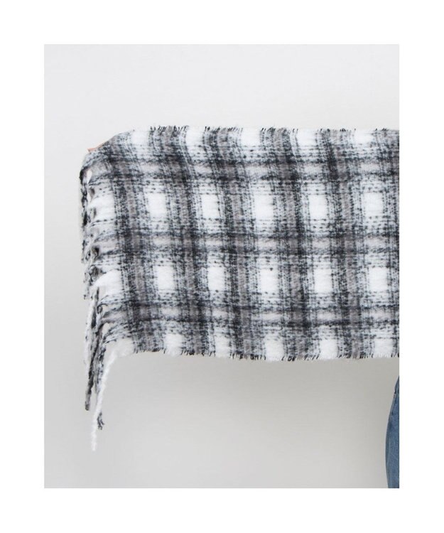 UNBILLION カシュネ cache nez / ブークレオンブレーチェックストール GY