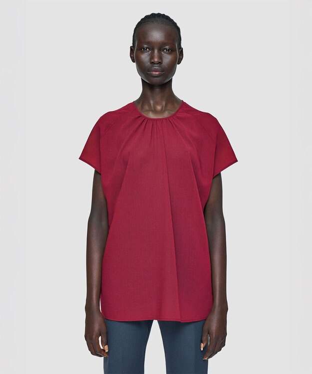 JOSEPH ブレンドウールボイル　ブラウス Ruby