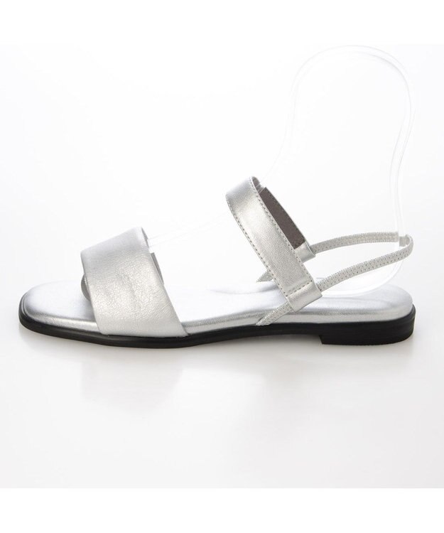 MODE ET JACOMO <MODE ET JACOMO>シンプルフラットストラップサンダル シルバー