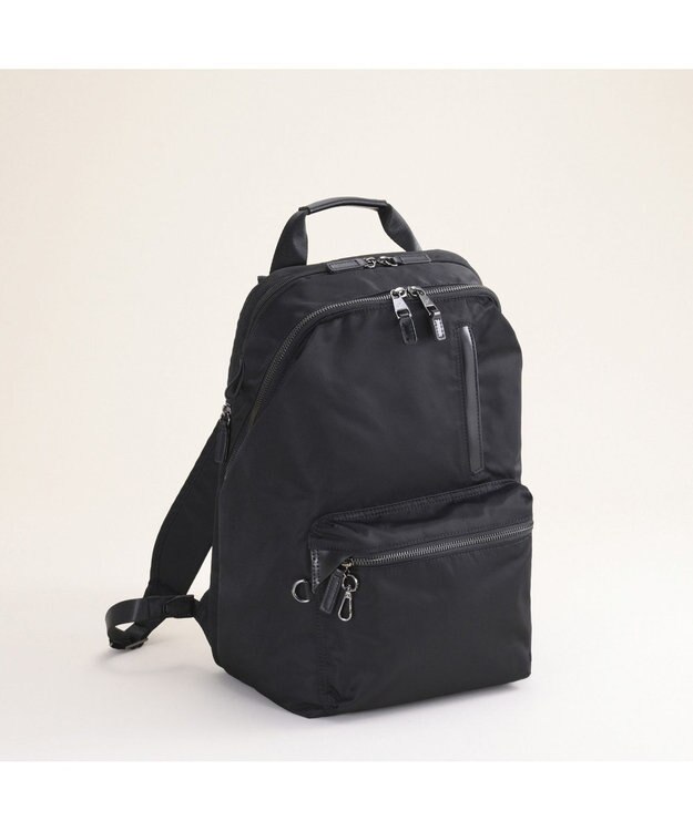 ACE BAGS & LUGGAGE 【雑誌掲載】W&.Day/Night ポッケス スリムリュック A4サイズ 13.3インチPC収納 15276 ダブルアンドデイナイト マザーズバッグ ブラック