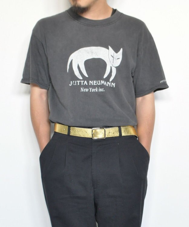 blancle メタリックレザー 幅3cm 長さ110cm ベルト GOLD