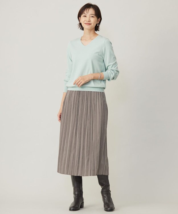 J.PRESS LADIES 【ご好評につき新色追加！・WEB限定カラーあり・洗える】PRINCE Vネック ニット 【WEB限定】ミント系