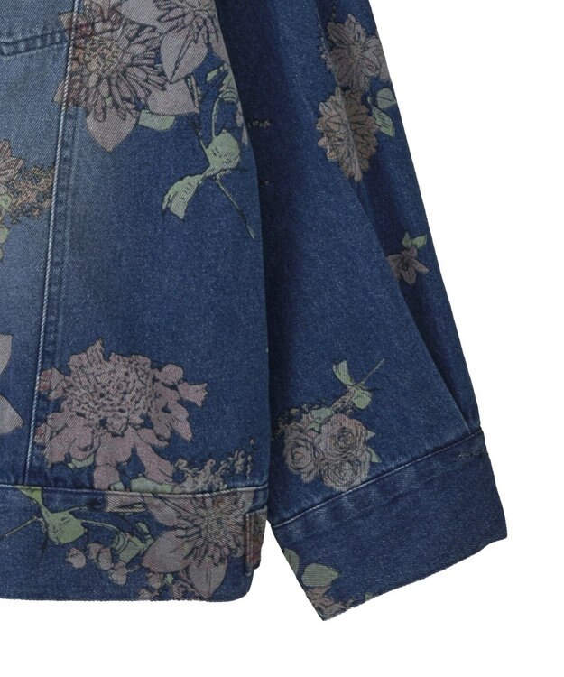Green Parks ・SUGAR SPOON フラワーptオーバーGジャン Indigo