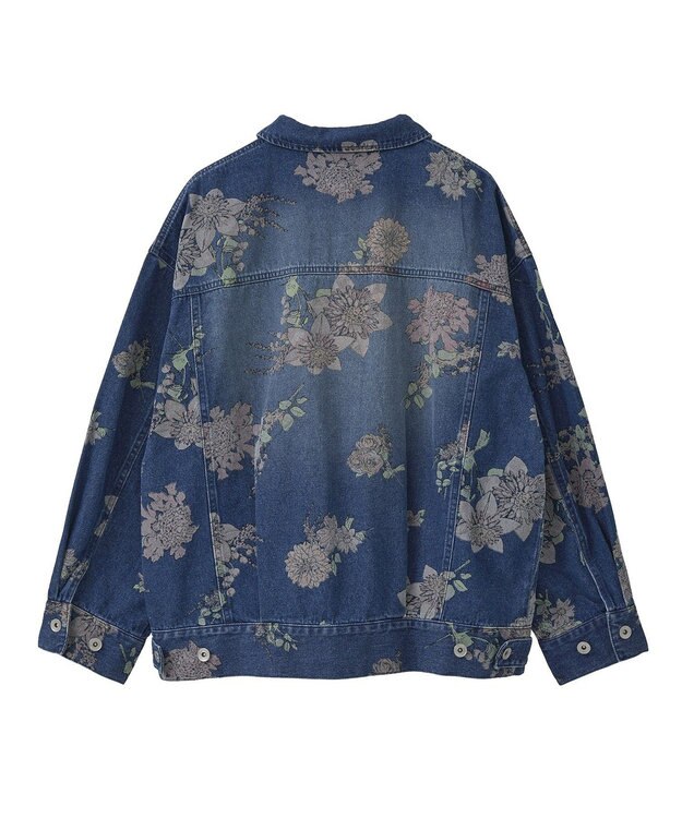 Green Parks ・SUGAR SPOON フラワーptオーバーGジャン Indigo
