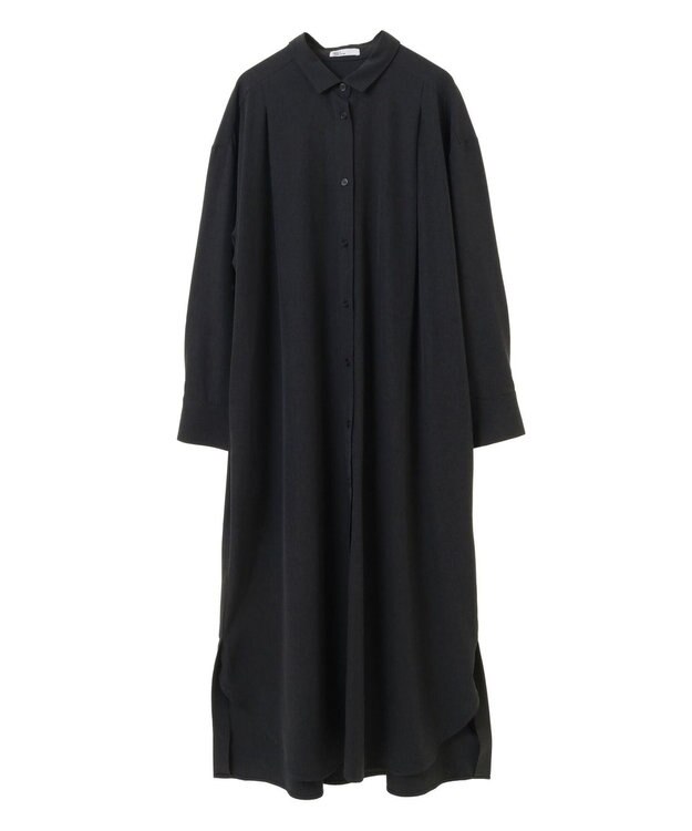 CRAFT STANDARD BOUTIQUE イージーケアタック入りワンピース Charcoal Gray