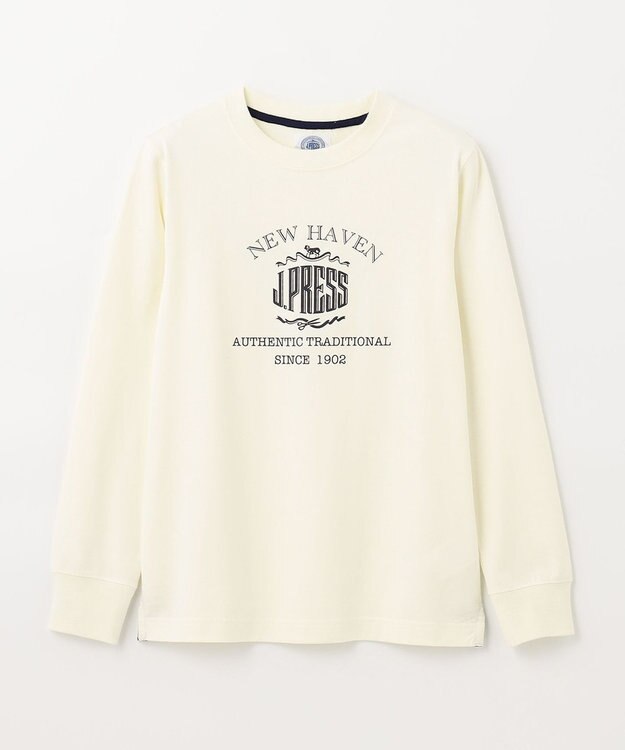 J.PRESS KIDS 【140-170cm】フロントロゴ カットソー エクリュ系