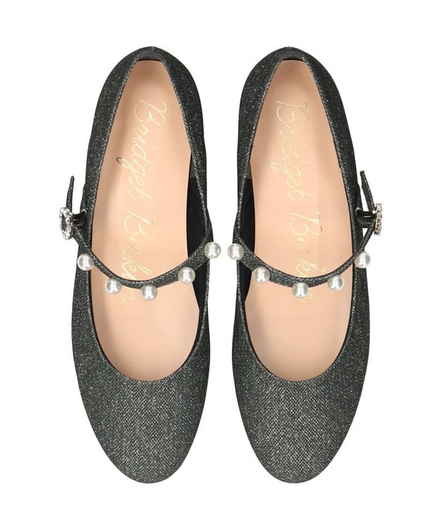 Bridget Birkin 【Bridget Birkin】パールツキメリージェーンパンプス ブラック雑材