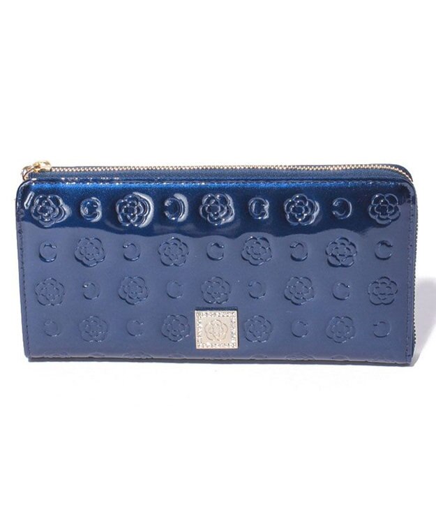 CLATHAS ベティー Lファスナー長財布 ネイビー