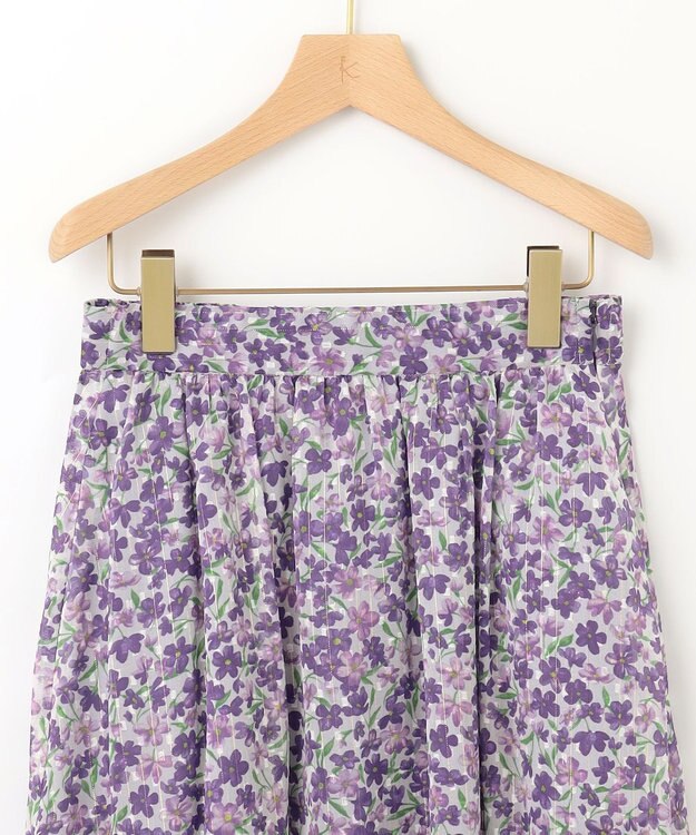 組曲 【23SS】ヴィンテージフラワープリント スカート パープル系5