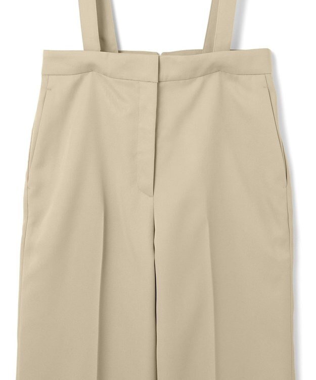 ICB L 【CLASSY.1月号掲載・2WAY・洗える】 クリアサテン ワイドストレートパンツ ベージュ系