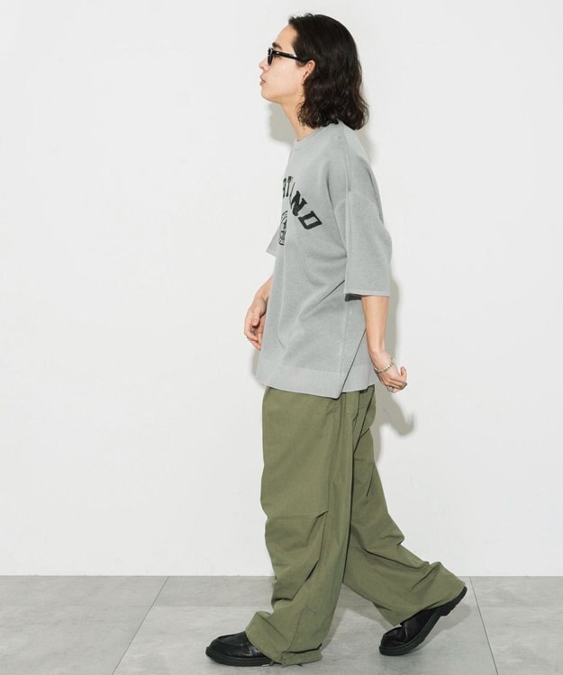 WEGO 【ユニセックス着用ITEM】ジャガードニットプルオーバー（S） グレー