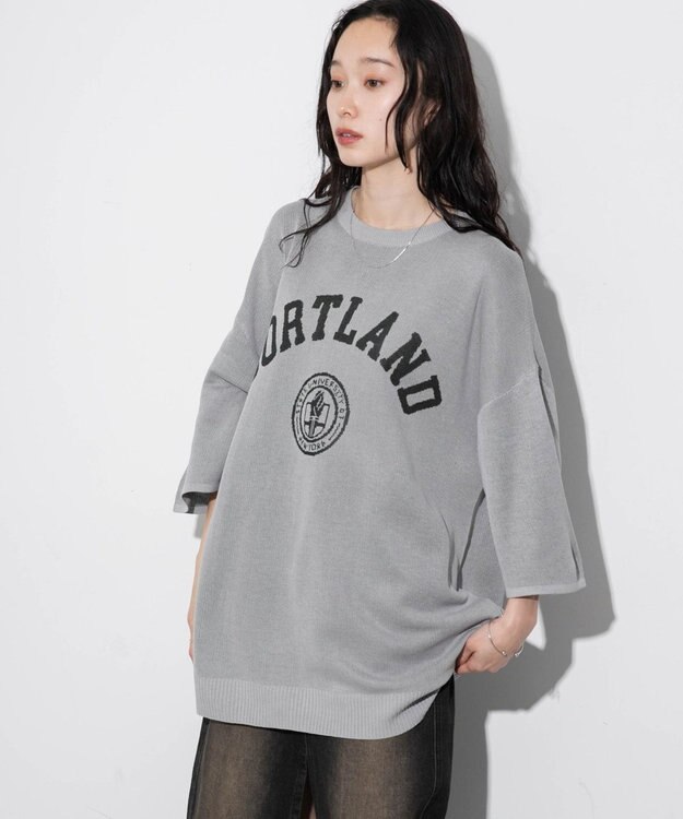 WEGO 【ユニセックス着用ITEM】ジャガードニットプルオーバー（S） グレー