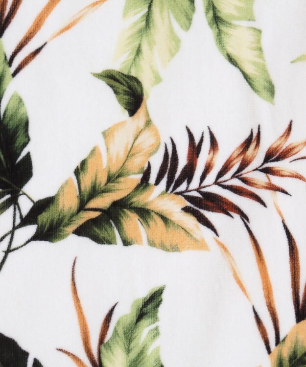 San-ai Resort（三愛水着楽園） Tropical Leaf　フェイスタオル【San-ai Resort（サンアイリゾート）】 ホワイト