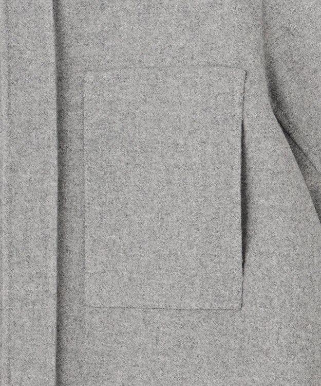 BEIGE， CHAMPIONNET / ウールメルトン シャツジャケット Gray