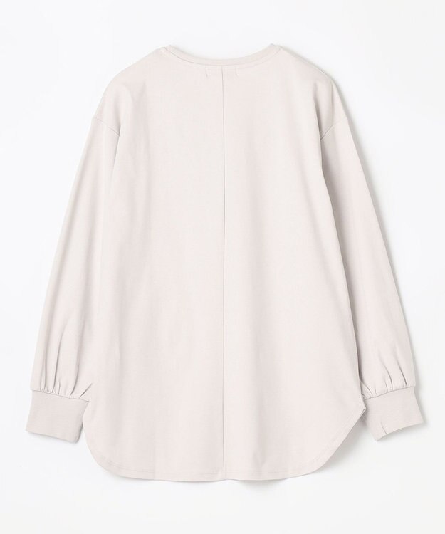 ANY L 【洗濯機可・UVケア】ビューティベーシックロングＴシャツ グレージュ