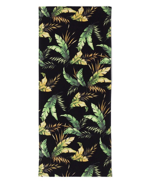 San-ai Resort（三愛水着楽園） Tropical Leaf　フェイスタオル【San-ai Resort（サンアイリゾート）】 ブラック