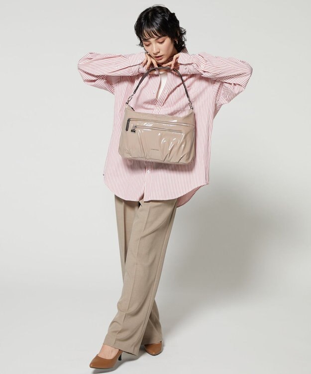 LA BAGAGERIE プリュイ　2wayショルダー グレージュ