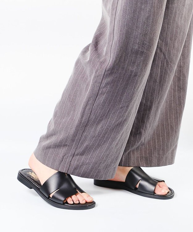 BONTRE 【BONTRE/ボントレ】Hカットフラットサンダル/52058-VS ブラック