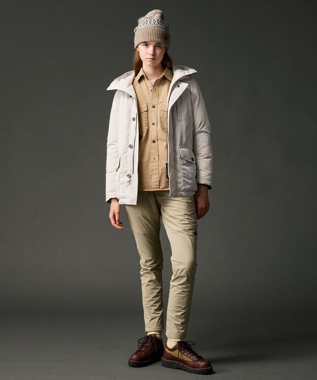 JOSEPH ABBOUD MOUNTAIN 【暖か裏地付/2WAYストレッチ/5ポケット/ソフト】2WAYウォームストレッチ パンツ ベージュ系