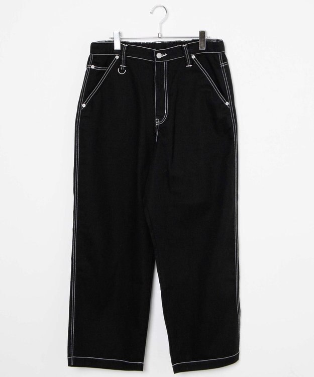 WEGO 【ユニセックス着用アイテム/ウエストゴム】ワーカーズパンツ ブラックその他