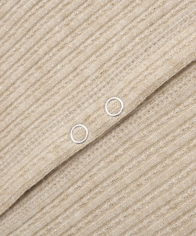 earth music&ecology チェーンリブラメカットソー Beige