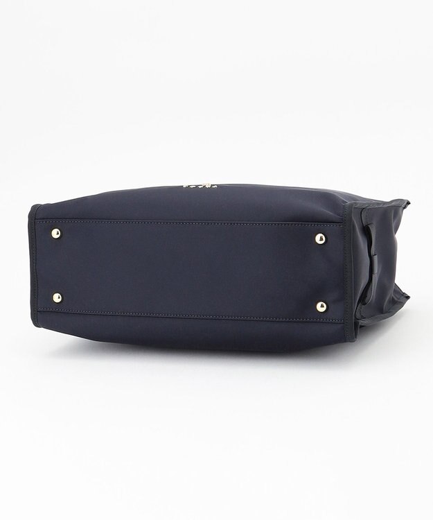 TOCCA SIDE RIBBON NYLONTOTE バッグ ネイビー系