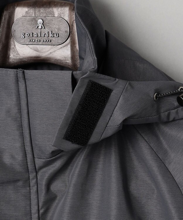 GOTAIRIKU ダウンライナー装着可【仕事で着用可】メランジシャンブレー スプリングブルゾン(26年モデル) ライトグレー系