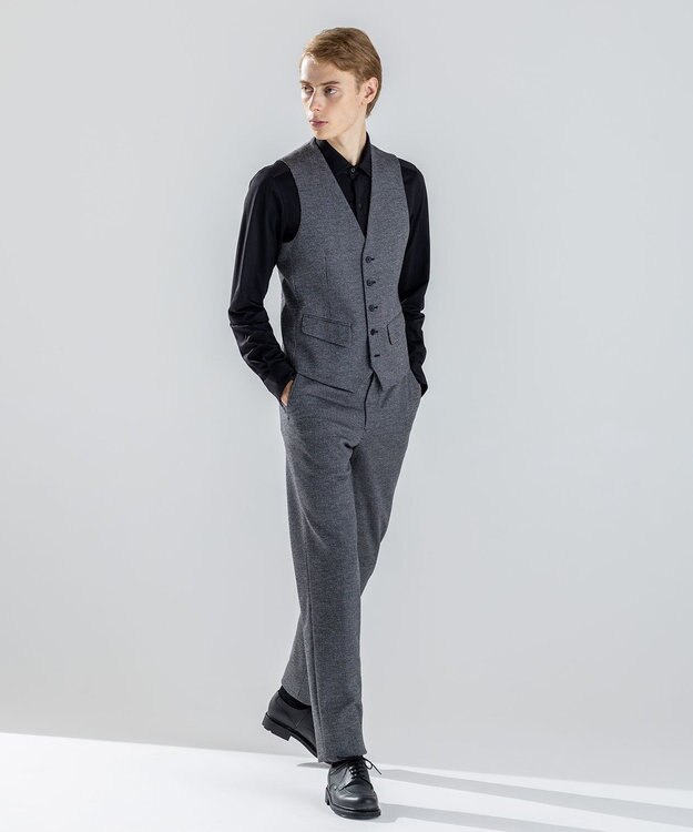 JOSEPH HOMME 新素材【ストレッチ/セットアップ対応】クリアドビージャージー ジレ ライトグレー系