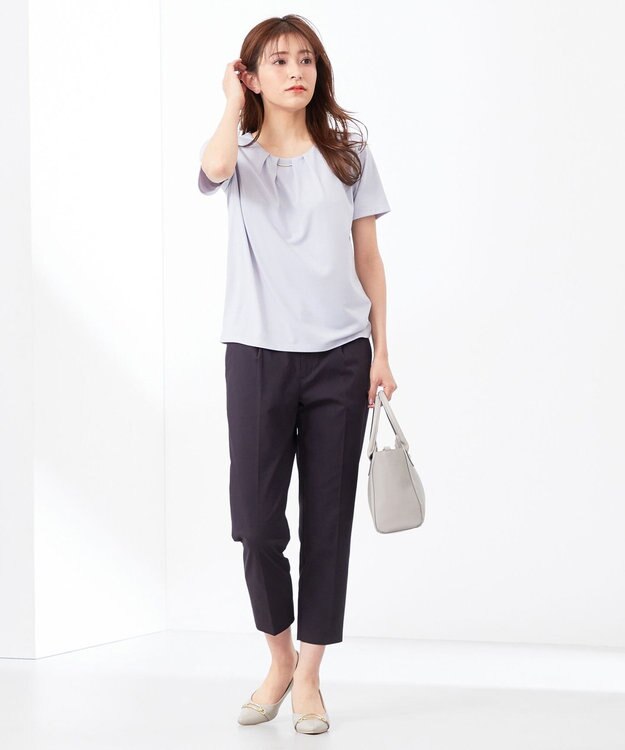 ANY SIS 【吸水速乾・UVケア・接触冷感】コンフォートジャージー カットソー ライトブルー