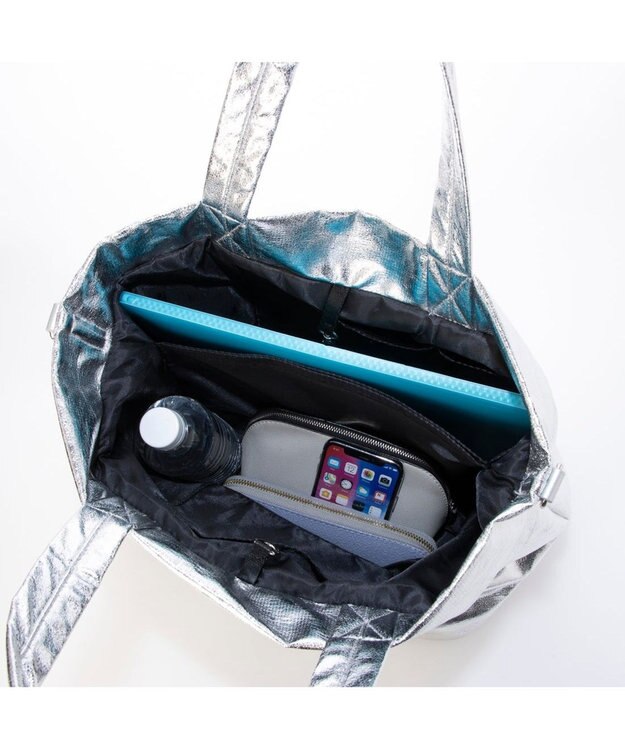 UNBILLION カシュカシュ cachecache / ソフトワッシャー2wayビッグバッグ シルバー