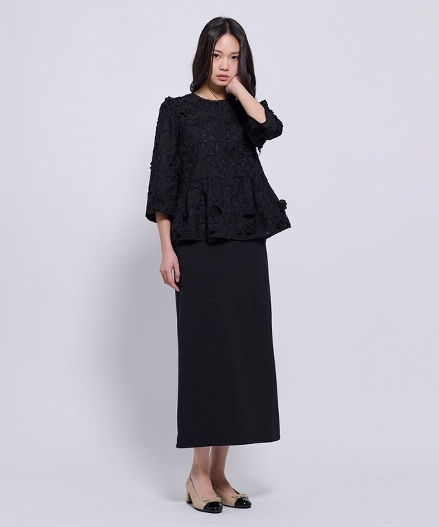 TOCCA FLOATING FLOWER ブラウス ブラック系