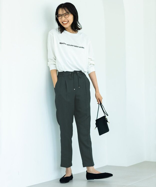 ANY L アソートロゴ長袖Ｔシャツ オフ（前1列ロゴ）