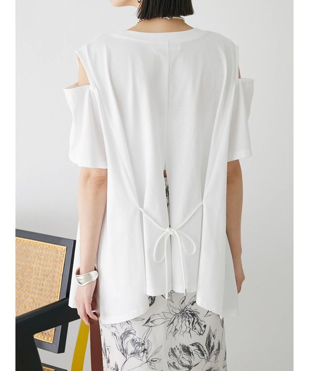 Green Parks ショルダーカットチュニック Off White