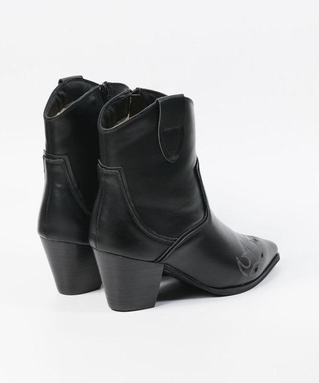 BONTRE 【MIONOTIS/ミオノティス】ショートウェスタンブーツ/40412 ブラック