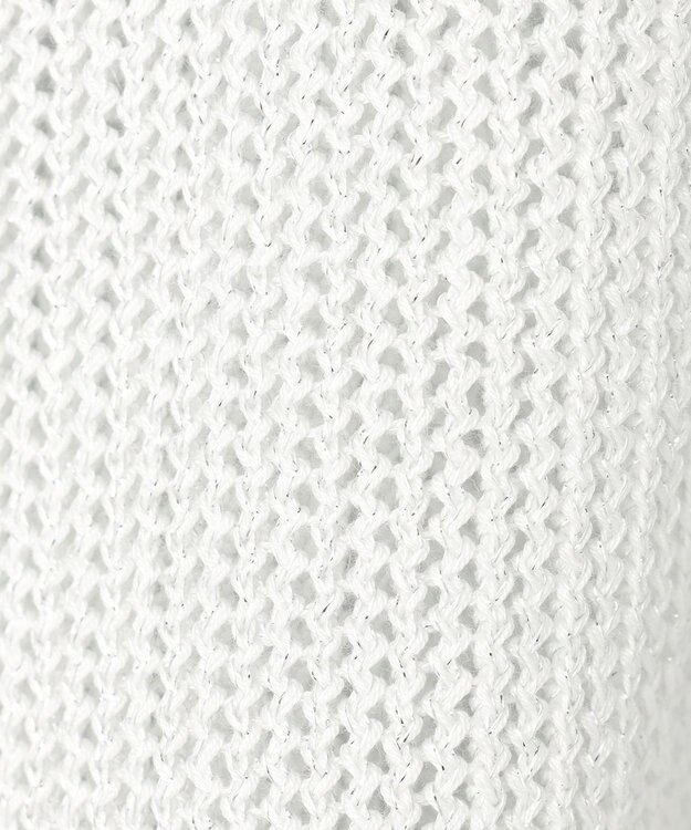 UNFILO メッシュニット カーディガン シルバーラメ