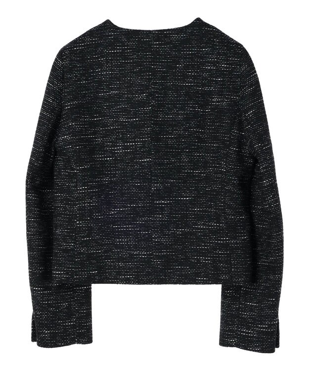 Green Parks ｅｆ－ｄｅ　ツィード調ノーカラージャケット Navy