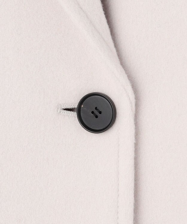 ICB L ウールカシミヤメルトン チェスターコート トープ